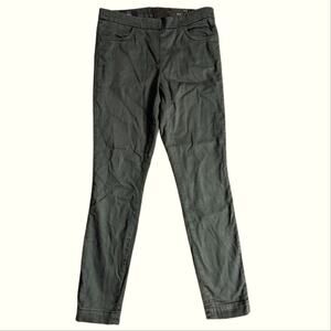 J Crew Y2K Low Rise Back Zip Skinny Straight Dark Army Green Ankle Jeans